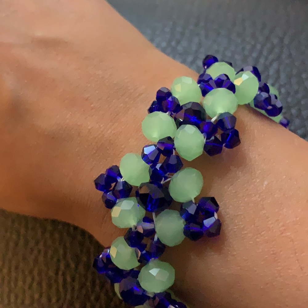 💐2for$45Gorgeous hand crafted Crystal bracelet  💐MWOT
One of kind unique